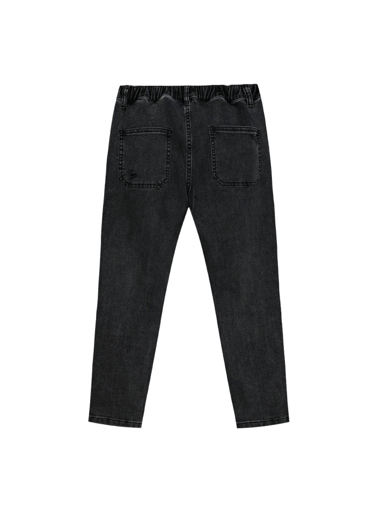 Boy΄s jean pants with rips | GREY DENIM