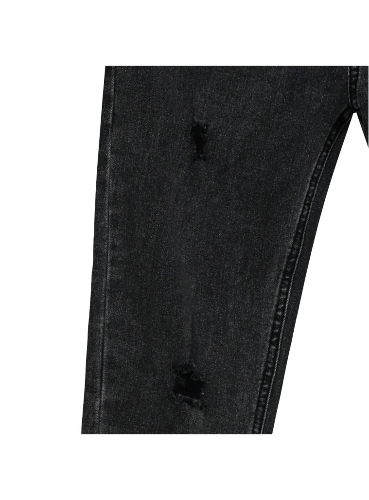 Boy΄s jean pants with rips | GREY DENIM