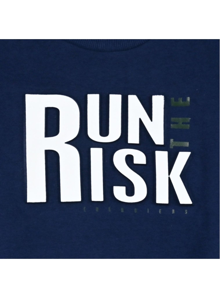 Μπλούζα φούτερ για αγόρι με ανάγλυφο τύπωμα | ΜΑΡΕΝ