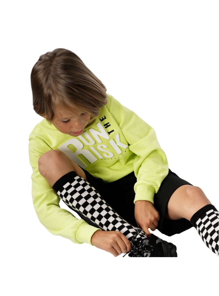 Μπλούζα φούτερ για αγόρι με ανάγλυφο τύπωμα | ΛΑΙΜ