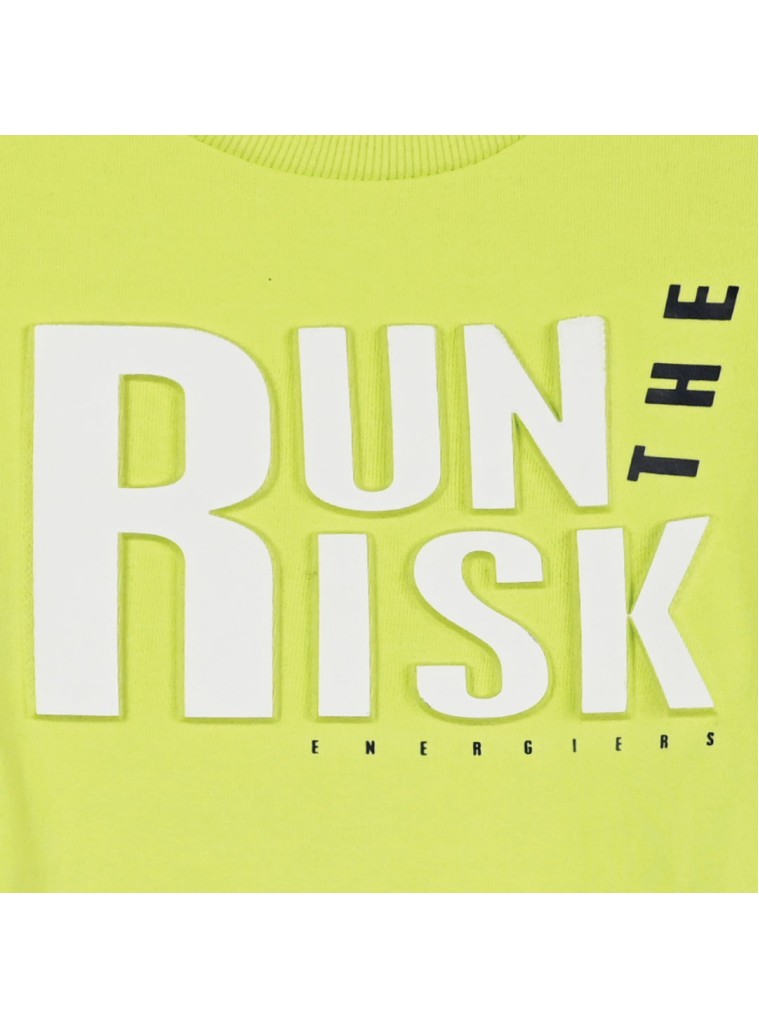 Μπλούζα φούτερ για αγόρι με ανάγλυφο τύπωμα | ΛΑΙΜ