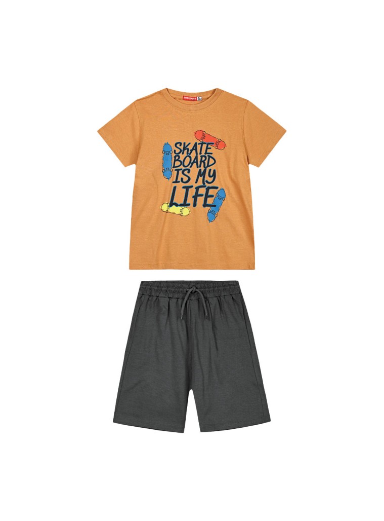 Παιδικό σετ μακό 2 τεμάχια με τύπωμα για αγόρι | ΑΝΘΡΑΚΙ