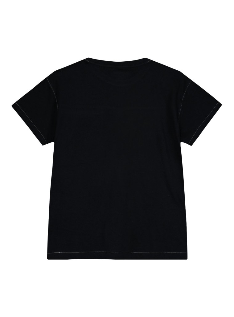 Κοντομάνικη μπλούζα με τυπωμένη τσέπη για αγόρι | ΜΑΥΡΟ
