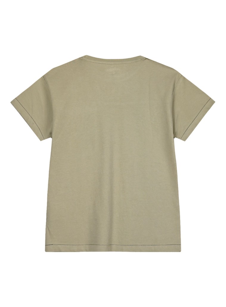 Κοντομάνικη μπλούζα με τυπωμένη τσέπη για αγόρι | ΑΜΜΟΣ