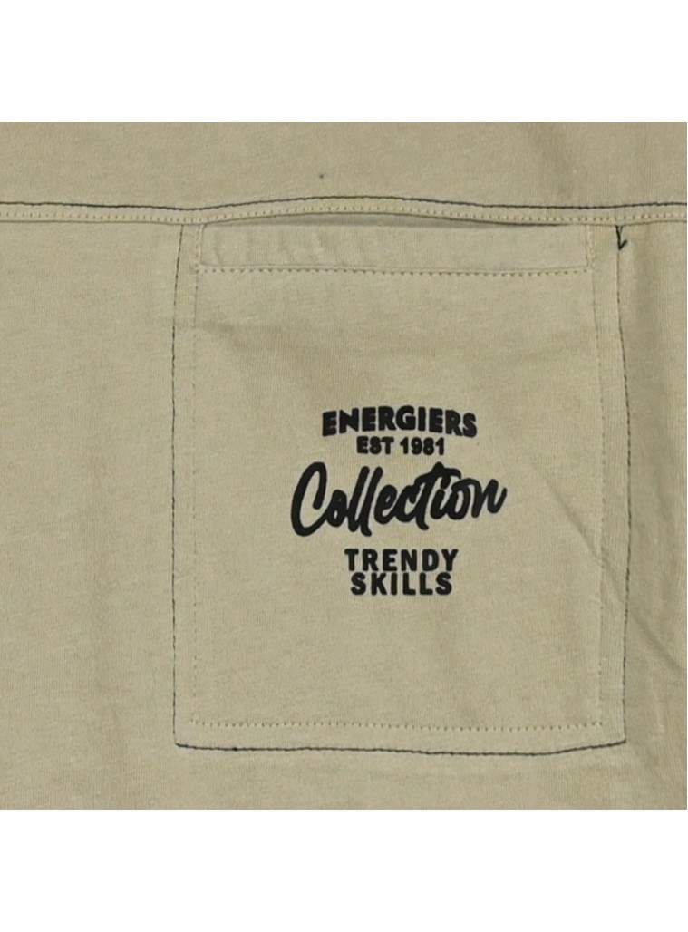 Κοντομάνικη μπλούζα με τυπωμένη τσέπη για αγόρι | ΑΜΜΟΣ