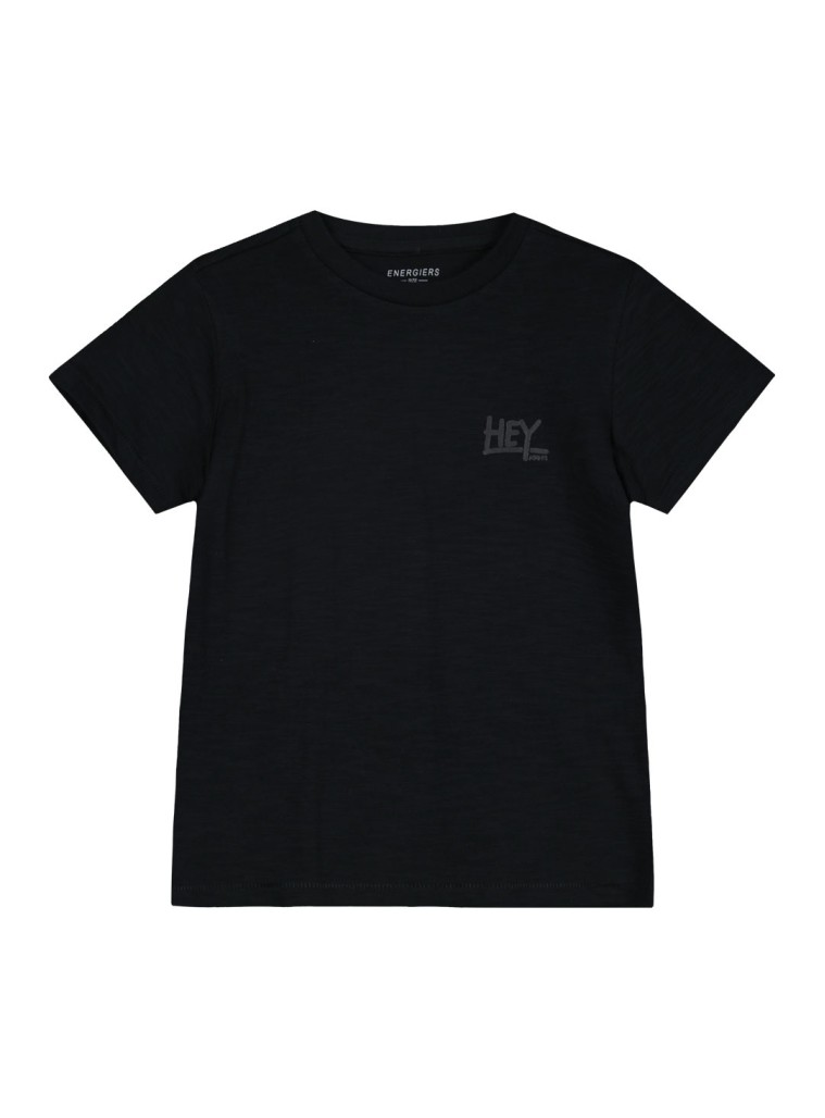 Κοντομάνικη μπλούζα με τύπωμα για αγόρι | ΜΑΥΡΟ