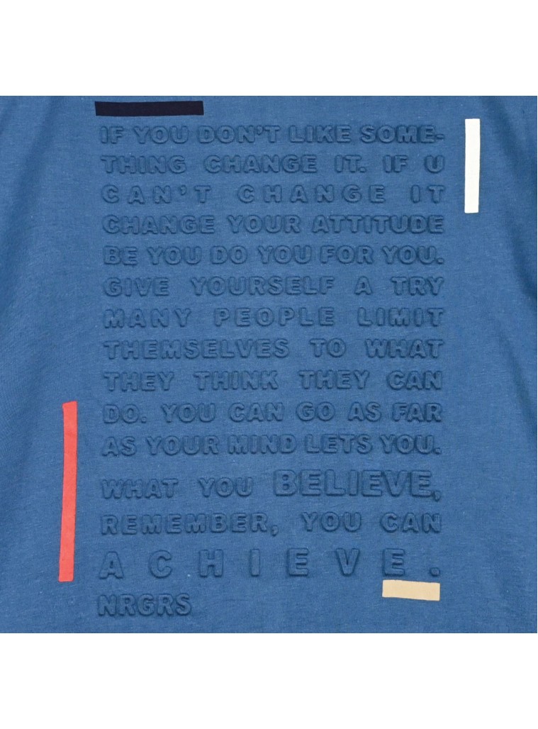 Κοντομάνικη μπλούζα με ανάγλυφο τύπωμα για αγόρι | ΑΚΟΥΑ