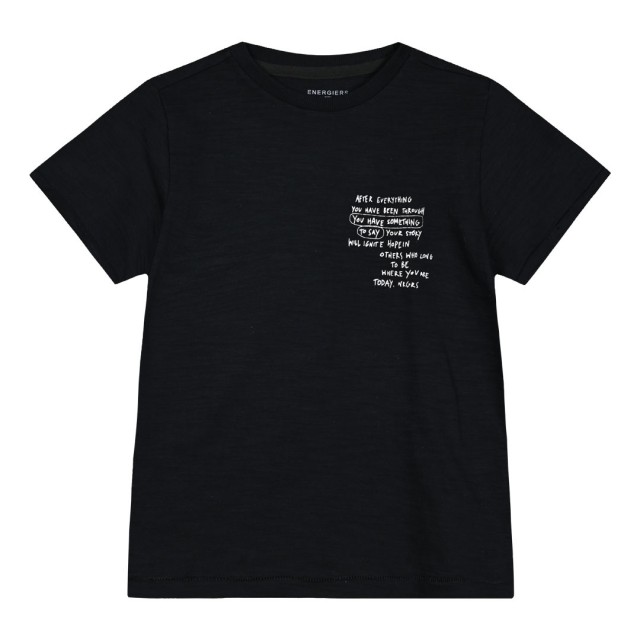 Κοντομάνικη μπλούζα με τύπωμα για αγόρι | ΜΑΥΡΟ