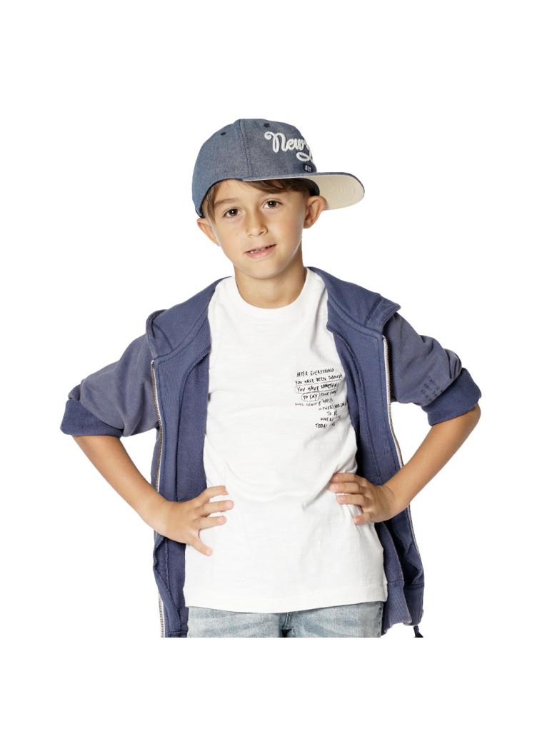 Κοντομάνικη μπλούζα με τύπωμα για αγόρι | ΛΕΥΚΟ