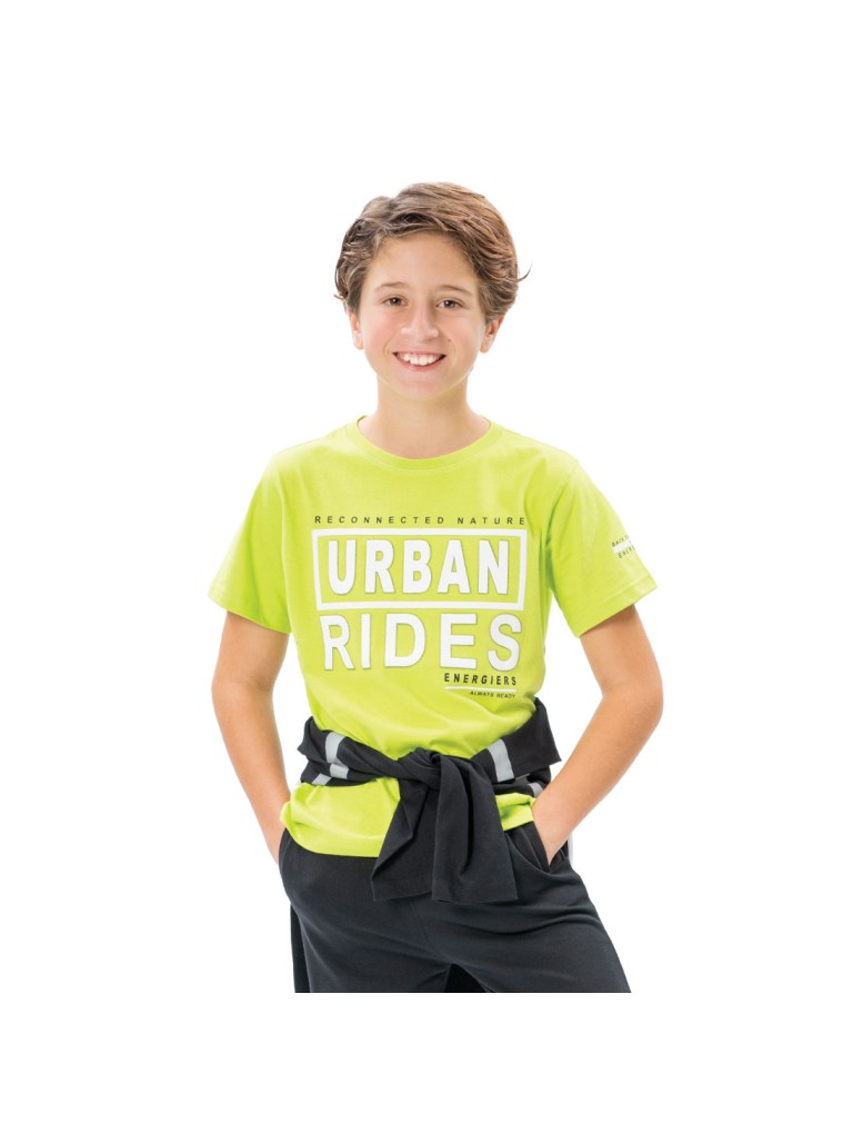 Boy΄s t-shirt with print | BRIGHT GREEN