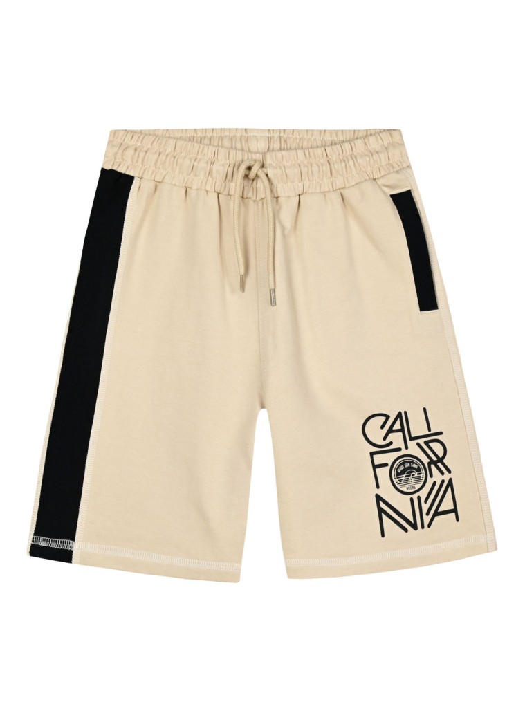 Βερμούδα με ένθετο και τύπωμα  για αγόρι | ΒΑΝΙΛΙΑ