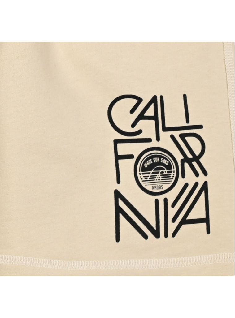 Βερμούδα με ένθετο και τύπωμα  για αγόρι | ΒΑΝΙΛΙΑ