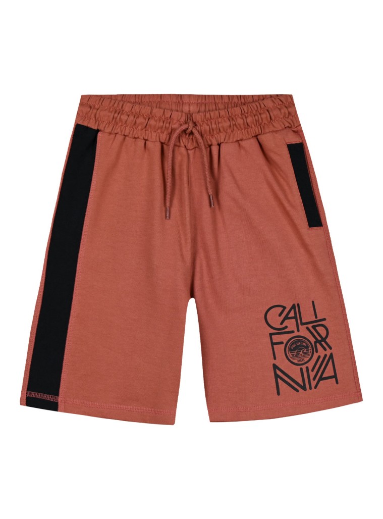 Βερμούδα με ένθετο και τύπωμα  για αγόρι | ΚΕΡΑΜΙΔΙ