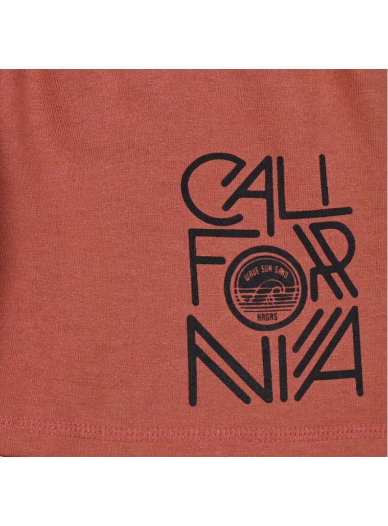 Βερμούδα με ένθετο και τύπωμα  για αγόρι | ΚΕΡΑΜΙΔΙ