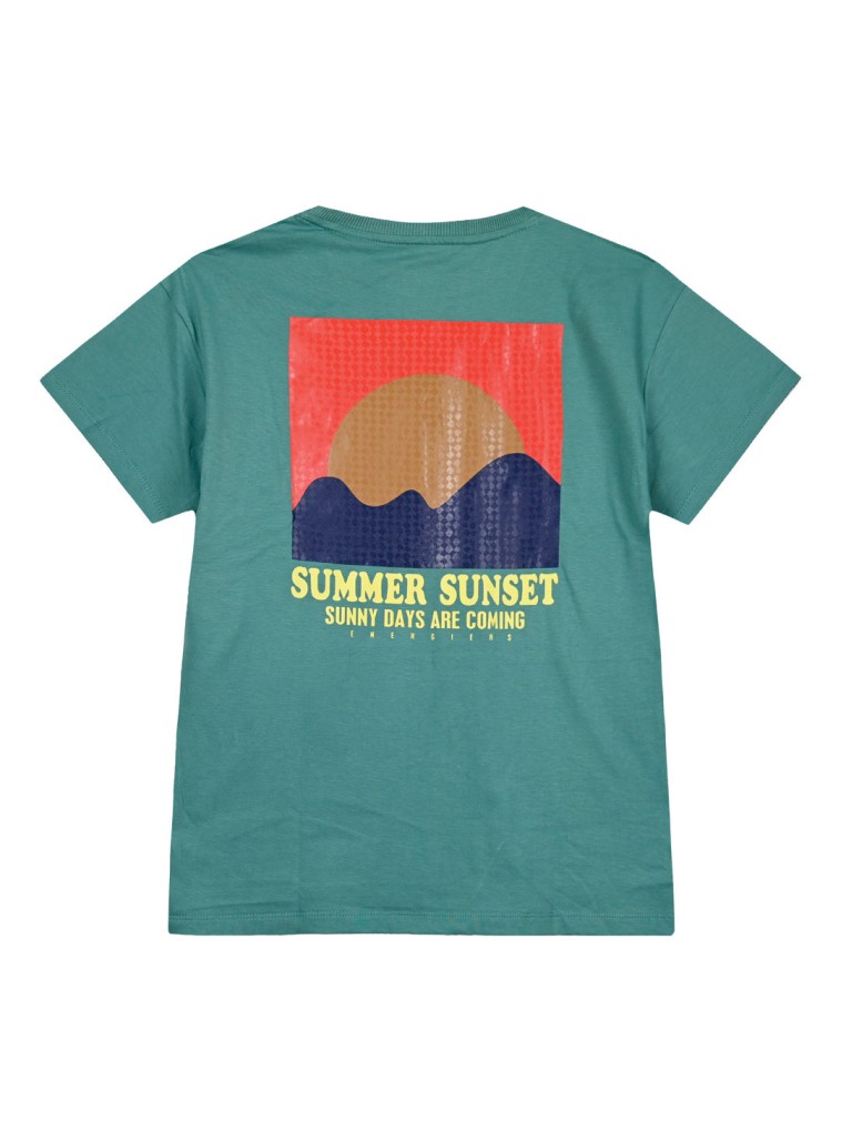 Κοντομάνικη μπλούζα με τύπωμα για αγόρι | ΠΡΑΣΙΝΟ ΤΗΣ ΕΡΗΜΟΥ