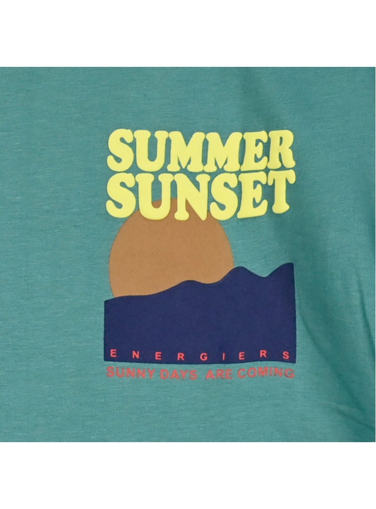 Κοντομάνικη μπλούζα με τύπωμα για αγόρι | ΠΡΑΣΙΝΟ ΤΗΣ ΕΡΗΜΟΥ