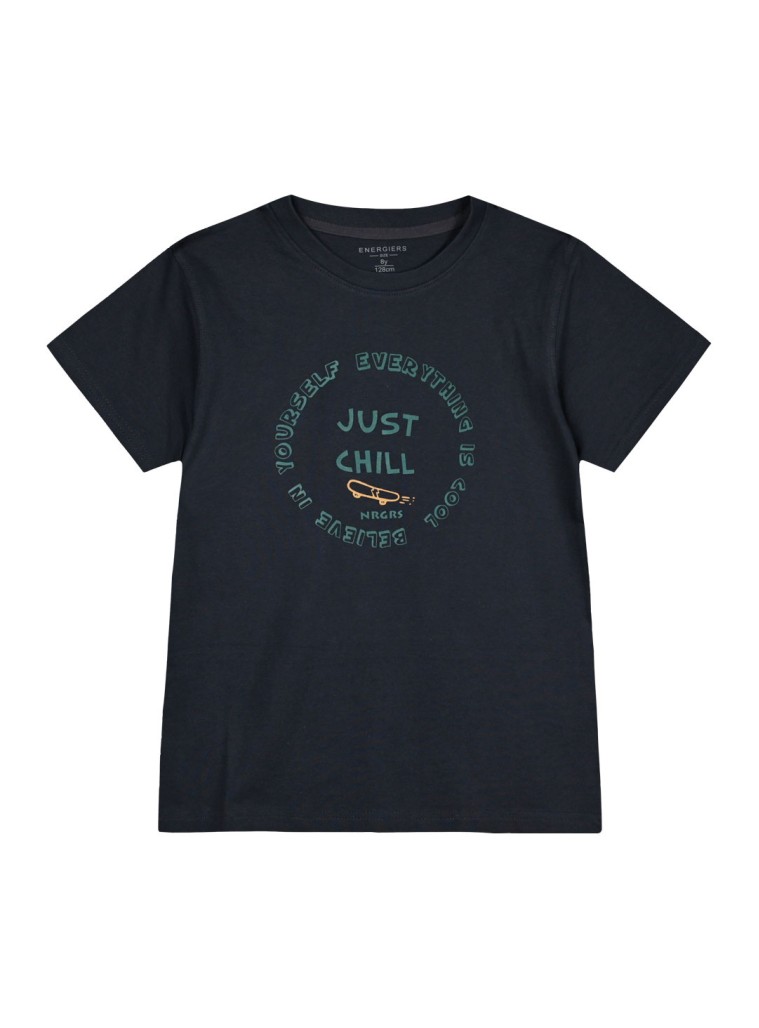 Κοντομάνικη μπλούζα με τύπωμα για αγόρι | ΑΝΘΡΑΚΙ