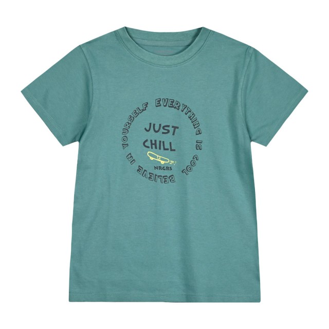 Κοντομάνικη μπλούζα με τύπωμα για αγόρι | ΠΡΑΣΙΝΟ ΤΗΣ ΕΡΗΜΟΥ