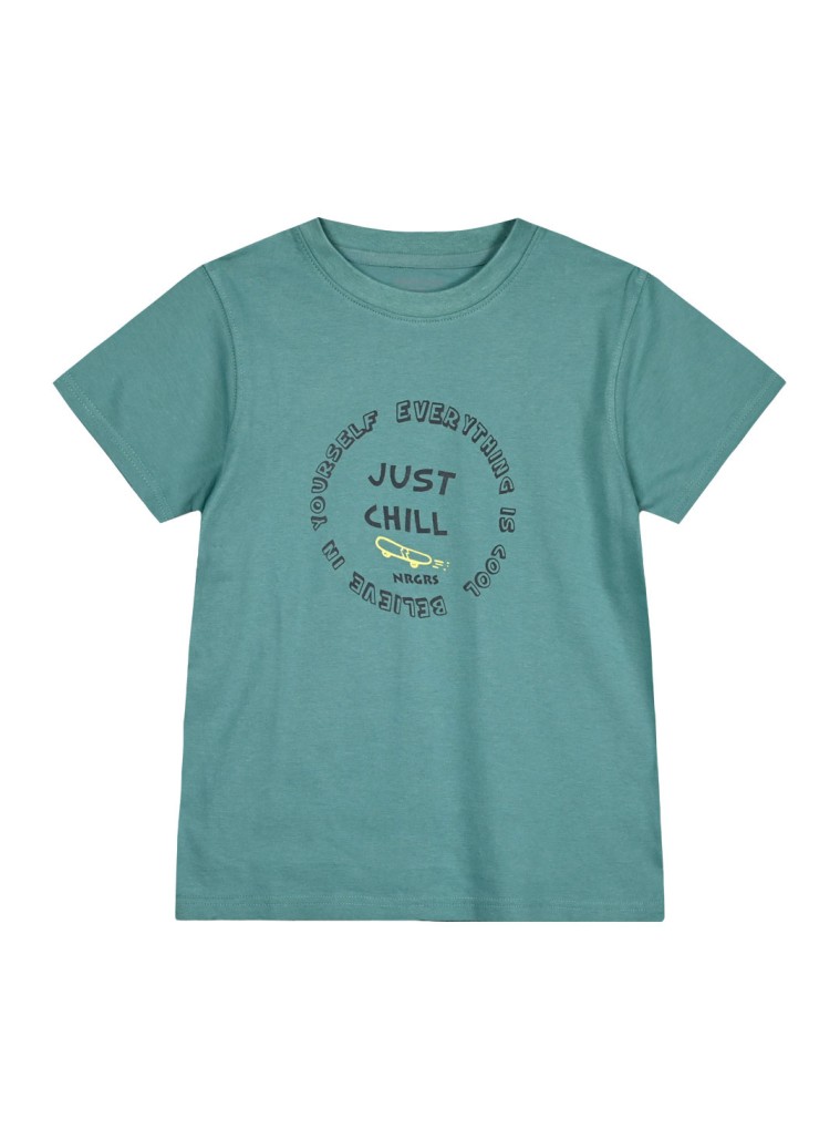 Κοντομάνικη μπλούζα με τύπωμα για αγόρι | ΠΡΑΣΙΝΟ ΤΗΣ ΕΡΗΜΟΥ