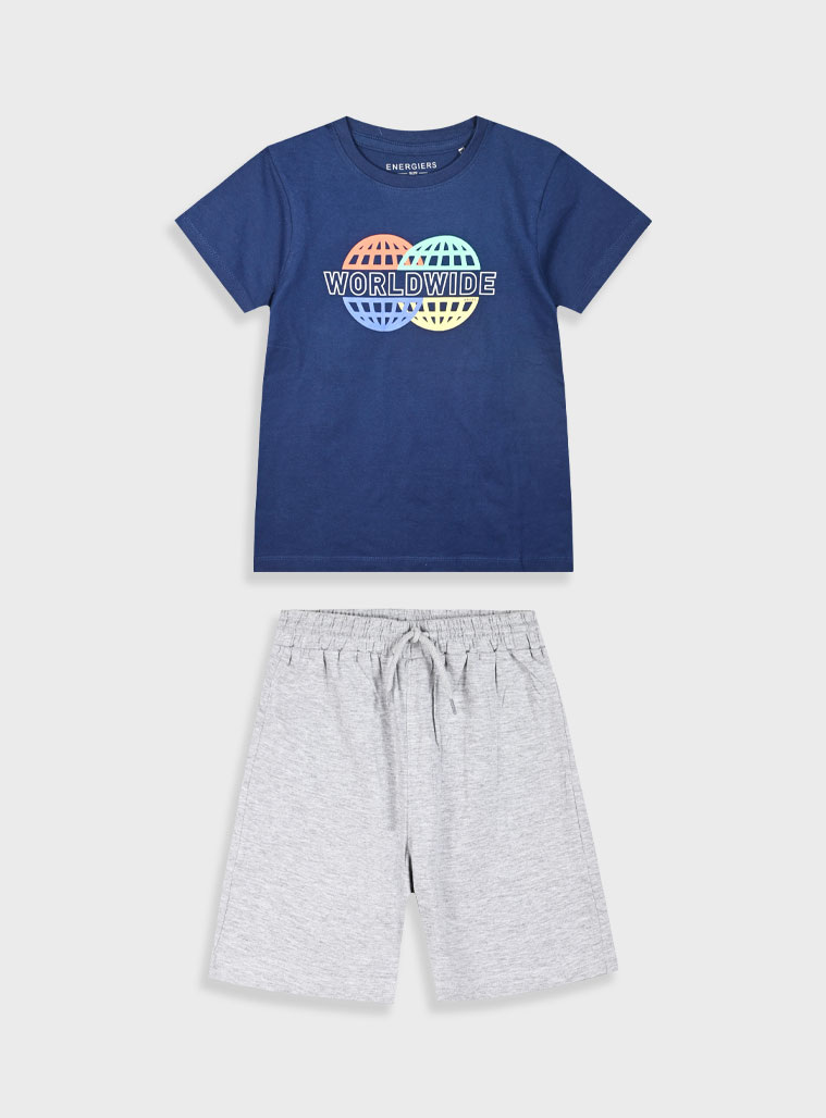 Σετ με τύπωμα για αγόρι | ΜΕΛΑΝΖΕ