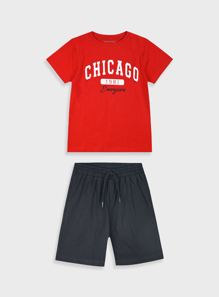 Σετ με τύπωμα για αγόρι | ΜΑΥΡΟ