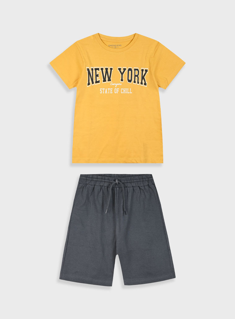 Set with print for boys | ANTHRACITE