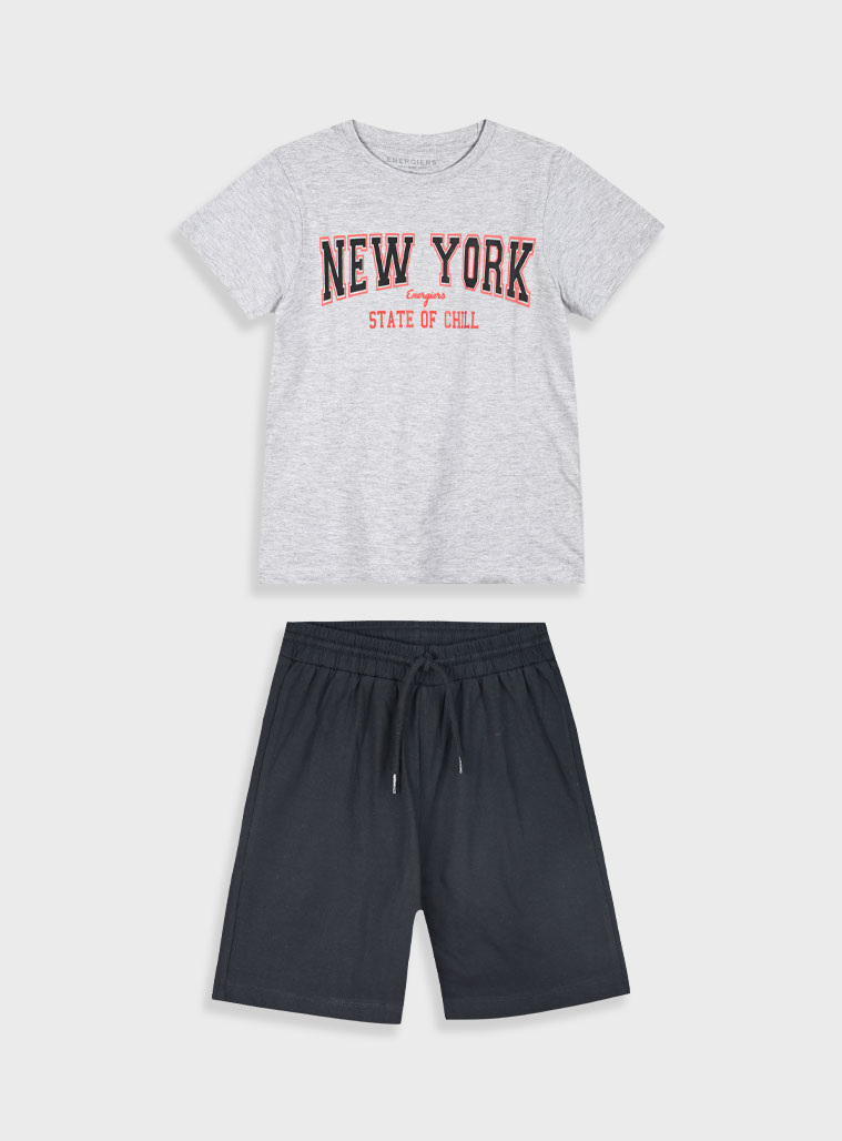 Σετ με τύπωμα για αγόρι | ΜΑΥΡΟ