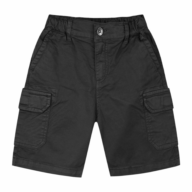 Cargo bermuda for boys | BLACK