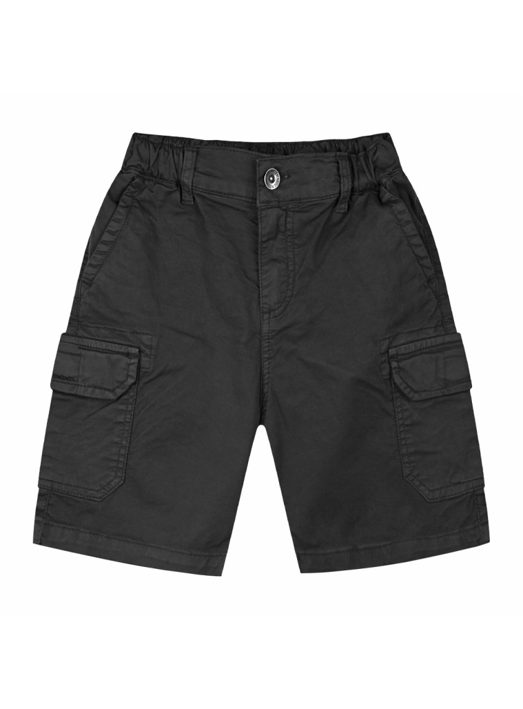 Cargo bermuda for boys | BLACK