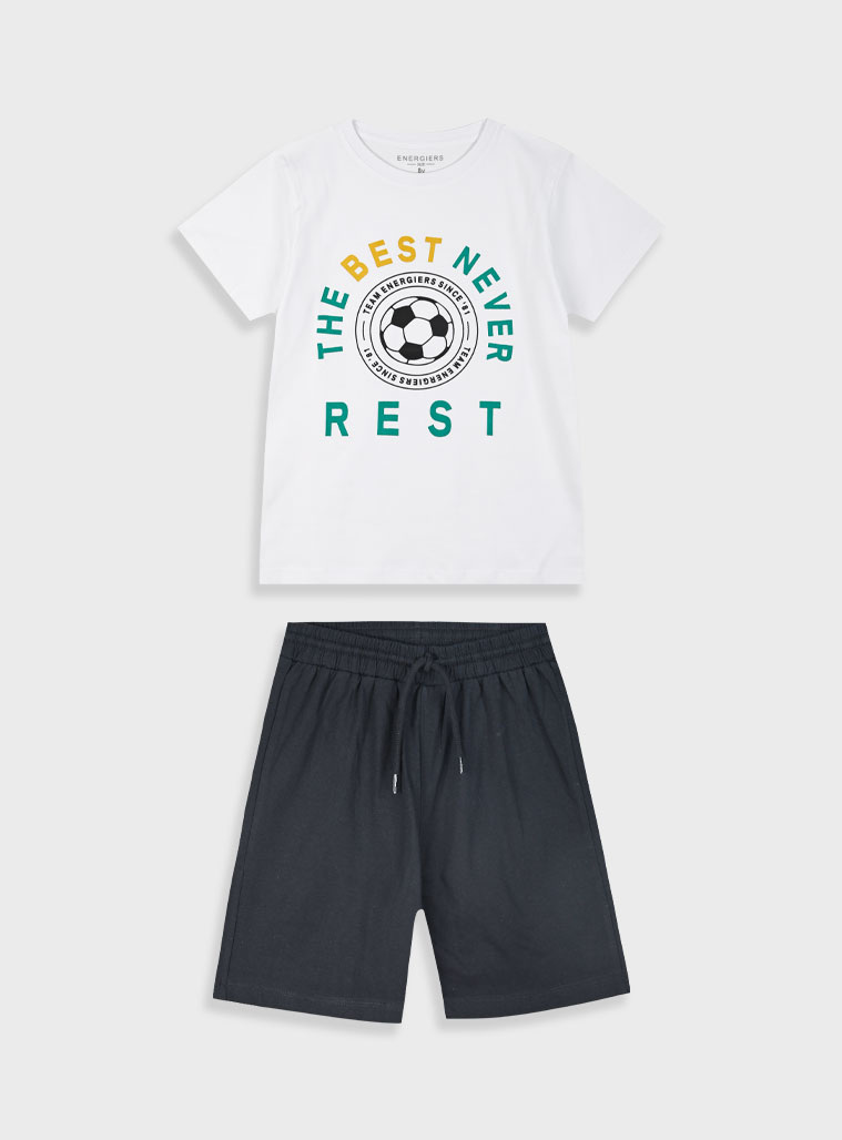 Σετ με τύπωμα για αγόρι | ΜΑΥΡΟ