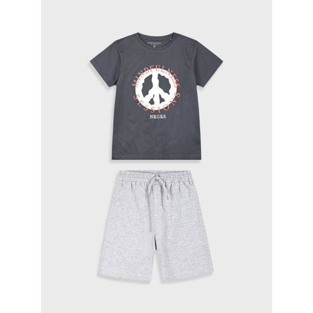 Σετ με τύπωμα για αγόρι | ΜΕΛΑΝΖΕ