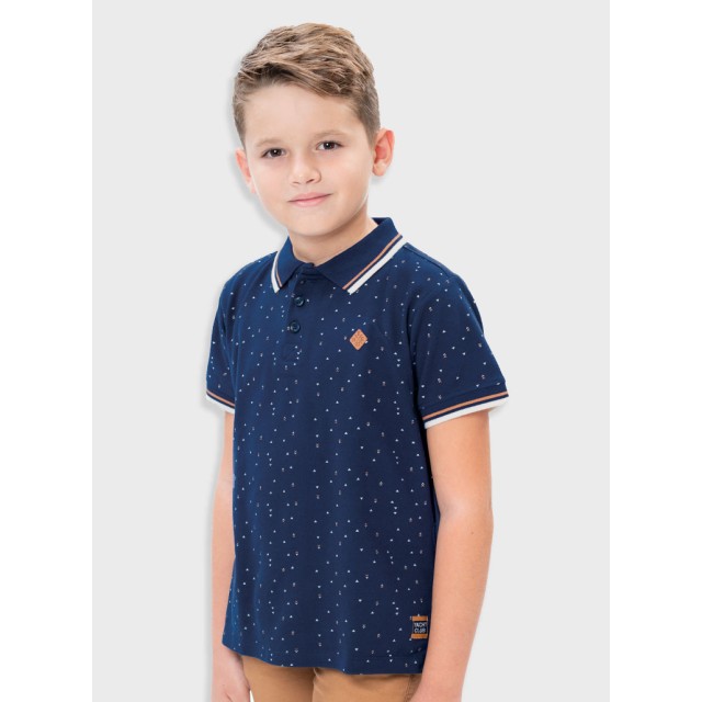 Printed polo for boys | NAVY