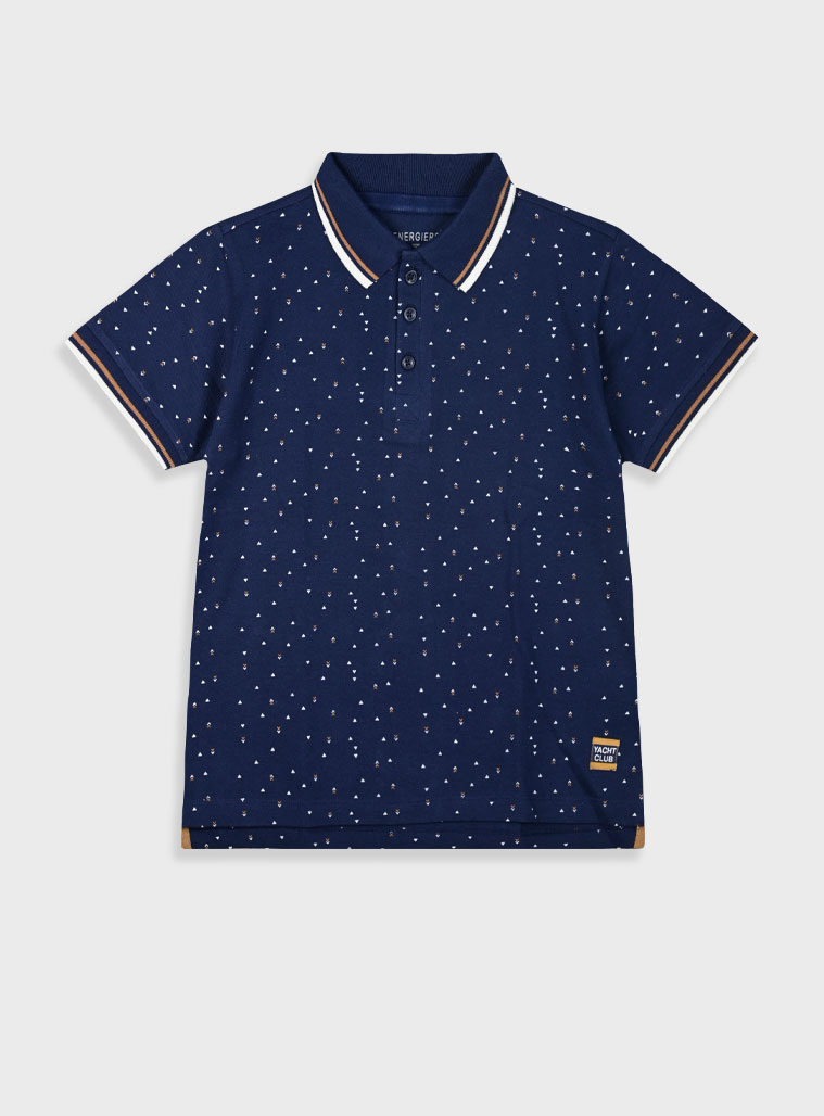 Printed polo for boys | NAVY