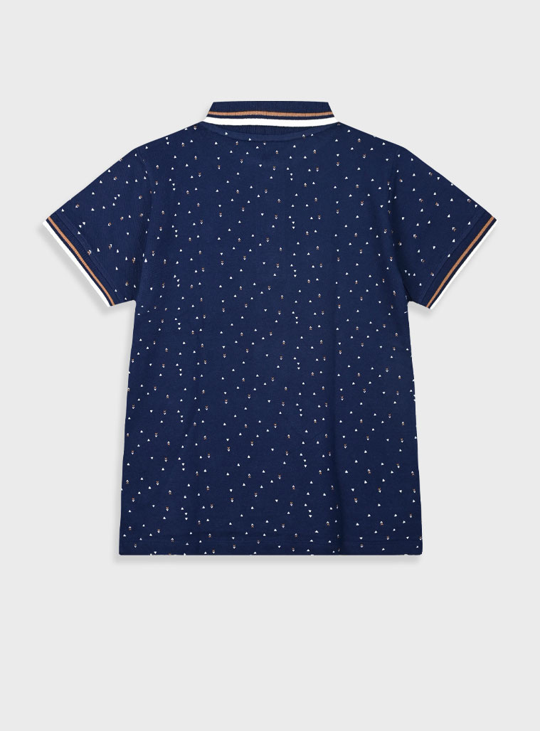 Printed polo for boys | NAVY