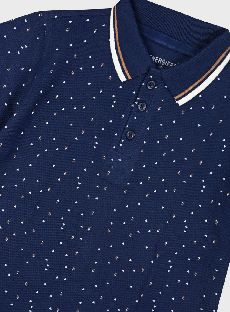 Printed polo for boys | NAVY