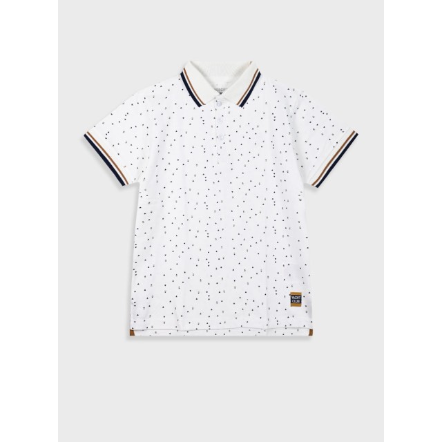 Printed polo for boys | WHITE