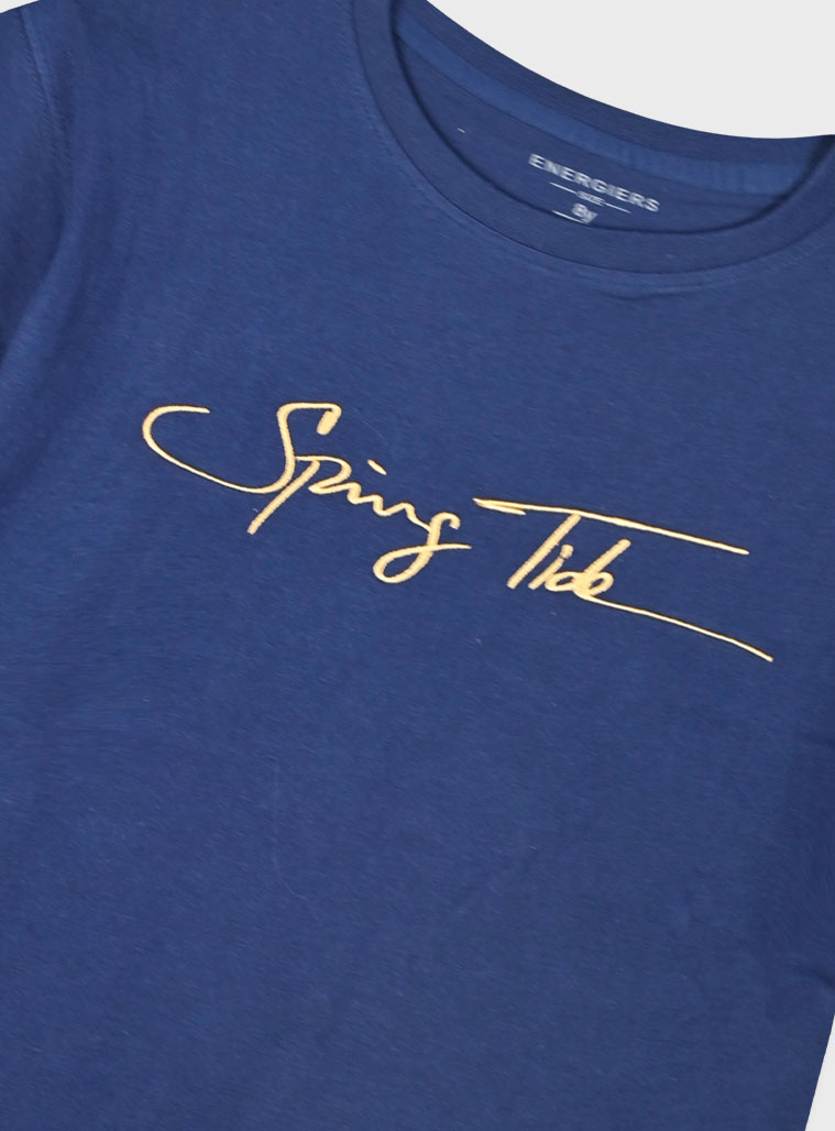 T-shirt with embroidery for boys | NAVY