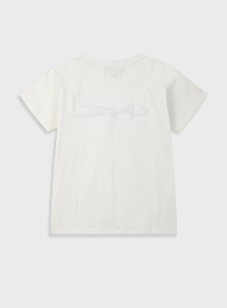 T-shirt with embroidery for boys | ECRU