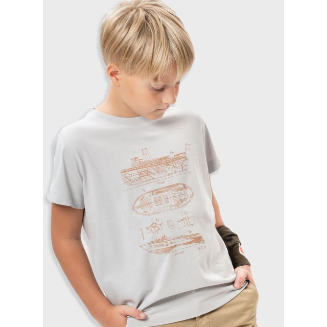 T-shirt with print for boys | GREY