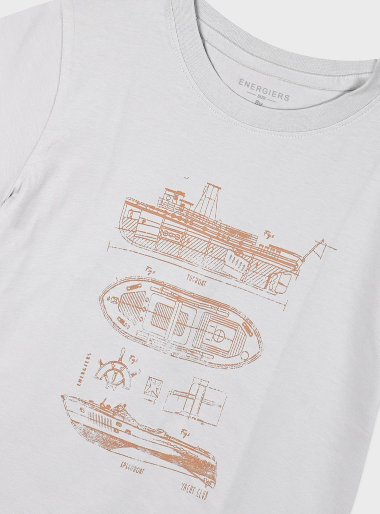 T-shirt with print for boys | GREY