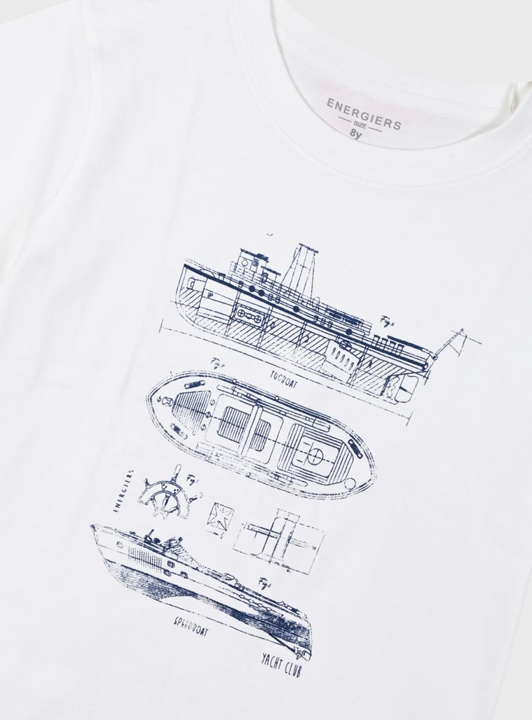 T-shirt with print for boys | ECRU