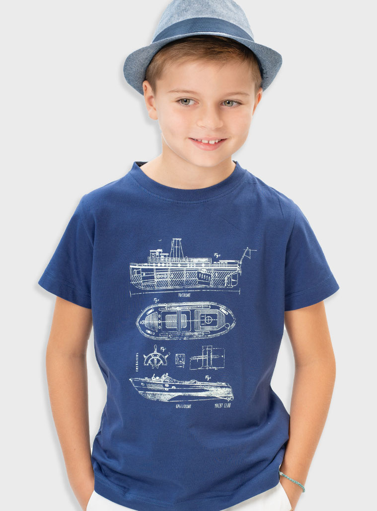 T-shirt with print for boys | INDIGO