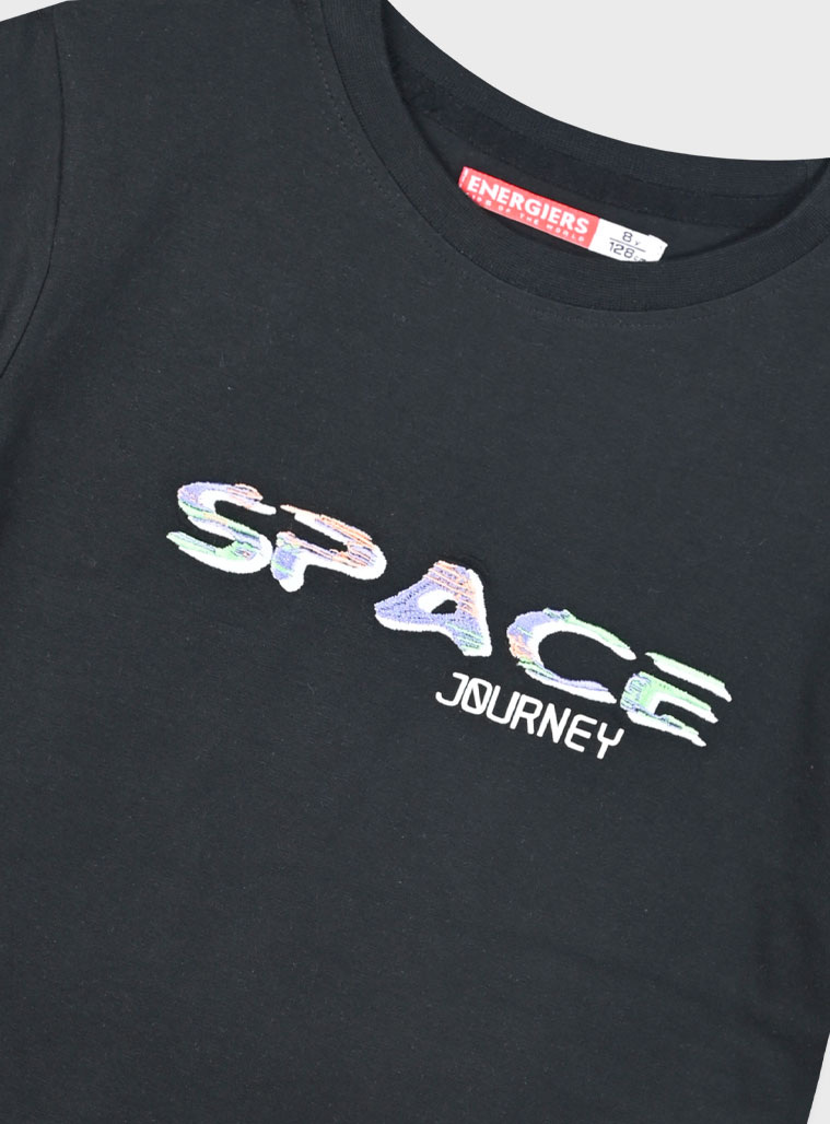 T-shirt with print for boys | BLACK