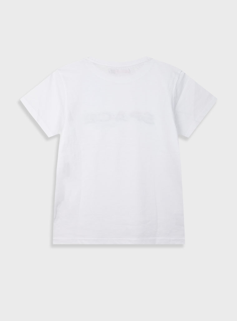 T-shirt with print for boys | WHITE
