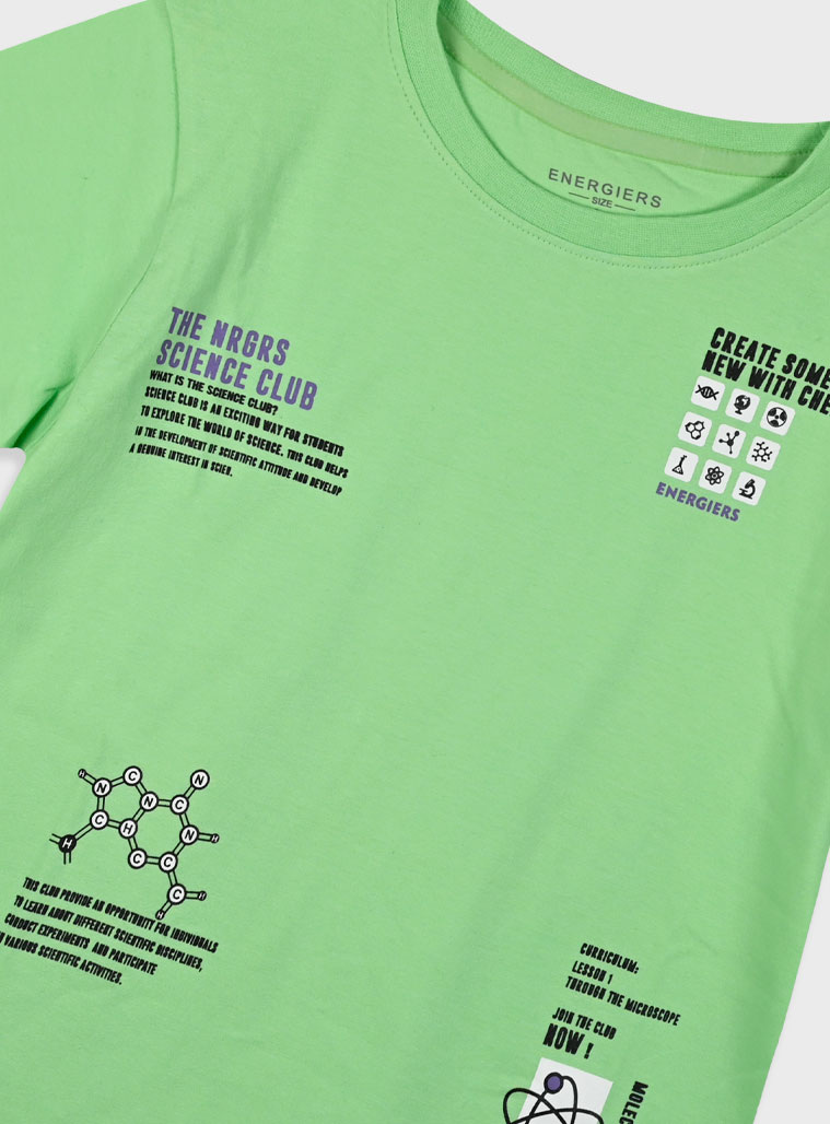 T-shirt with print for boys | LIME