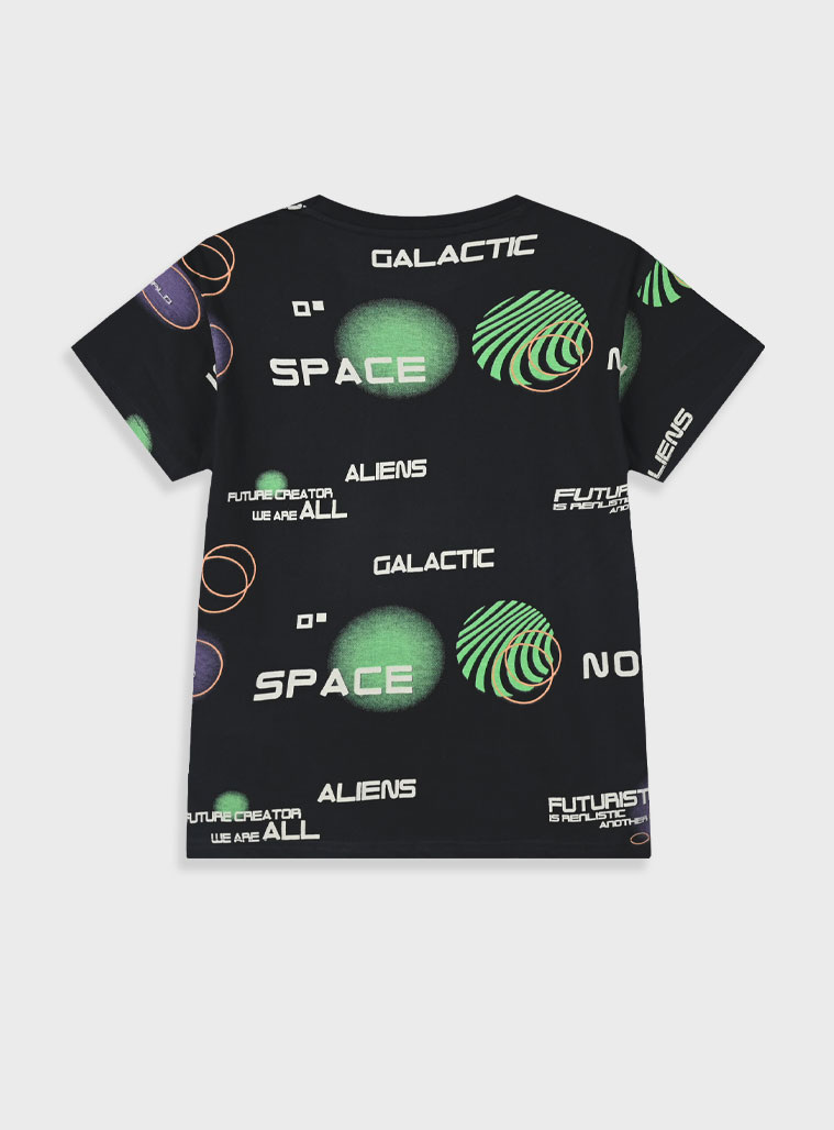 Printed t-shirt for boys | BLACK