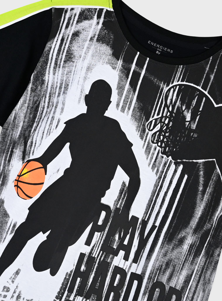 Σετ με τύπωμα για αγόρι | ΜΑΥΡΟ