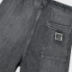Cargo bermuda for boys | BLACK DENIM