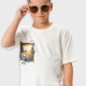 T-shirt with print for boys | ECRU