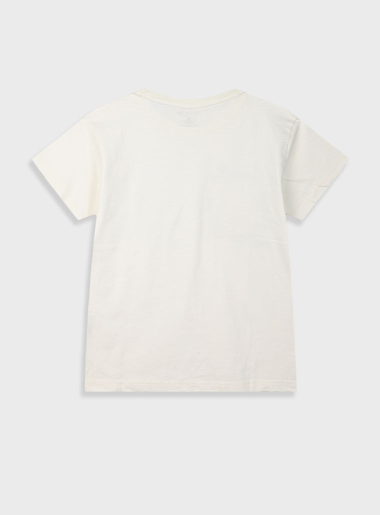 T-shirt with print for boys | ECRU